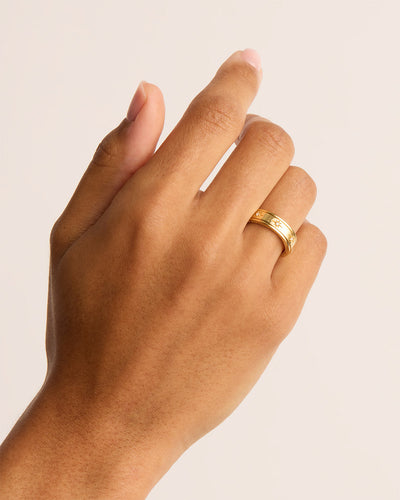 By Charlotte I Am Loved Spinning Meditation Ring, Gold