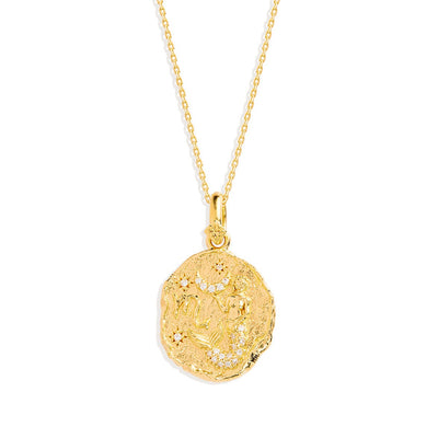 By Charlotte She Is Zodiac Necklace, Gold