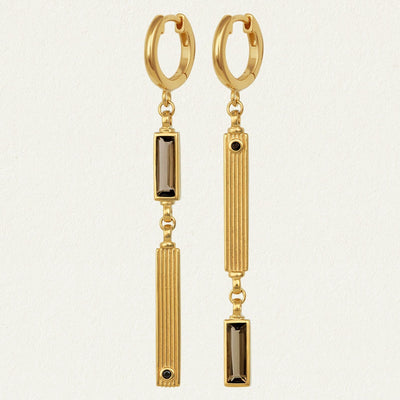 Temple of the Sun Pele Earrings, Gold