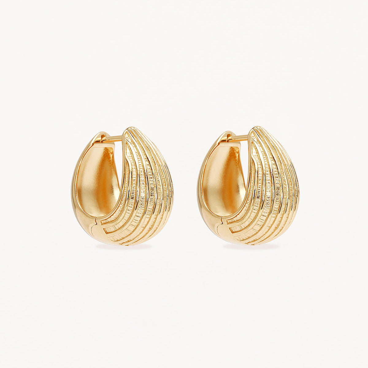 By Charlotte Ocean Whisper Hoops, Gold