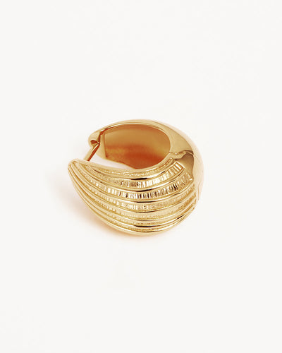 By Charlotte Ocean Whisper Hoops, Gold