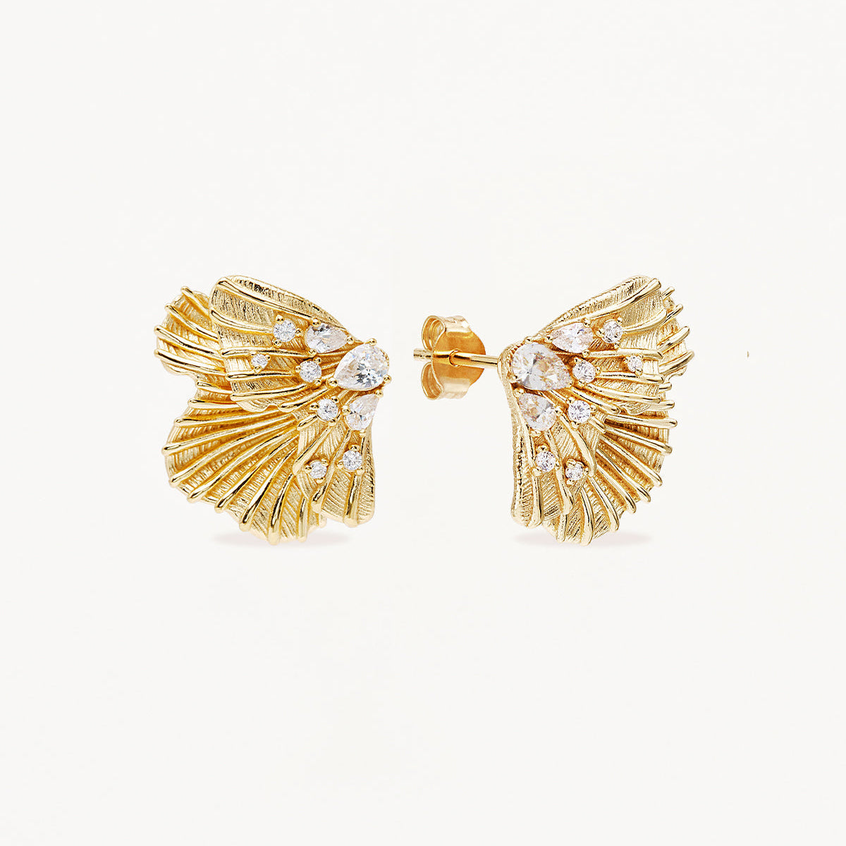 By Charlotte Ocean Whisper Statement Earrings, Gold