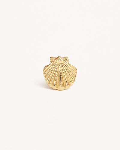 By Charlotte By the Shore Shell Stud Earrings, Gold