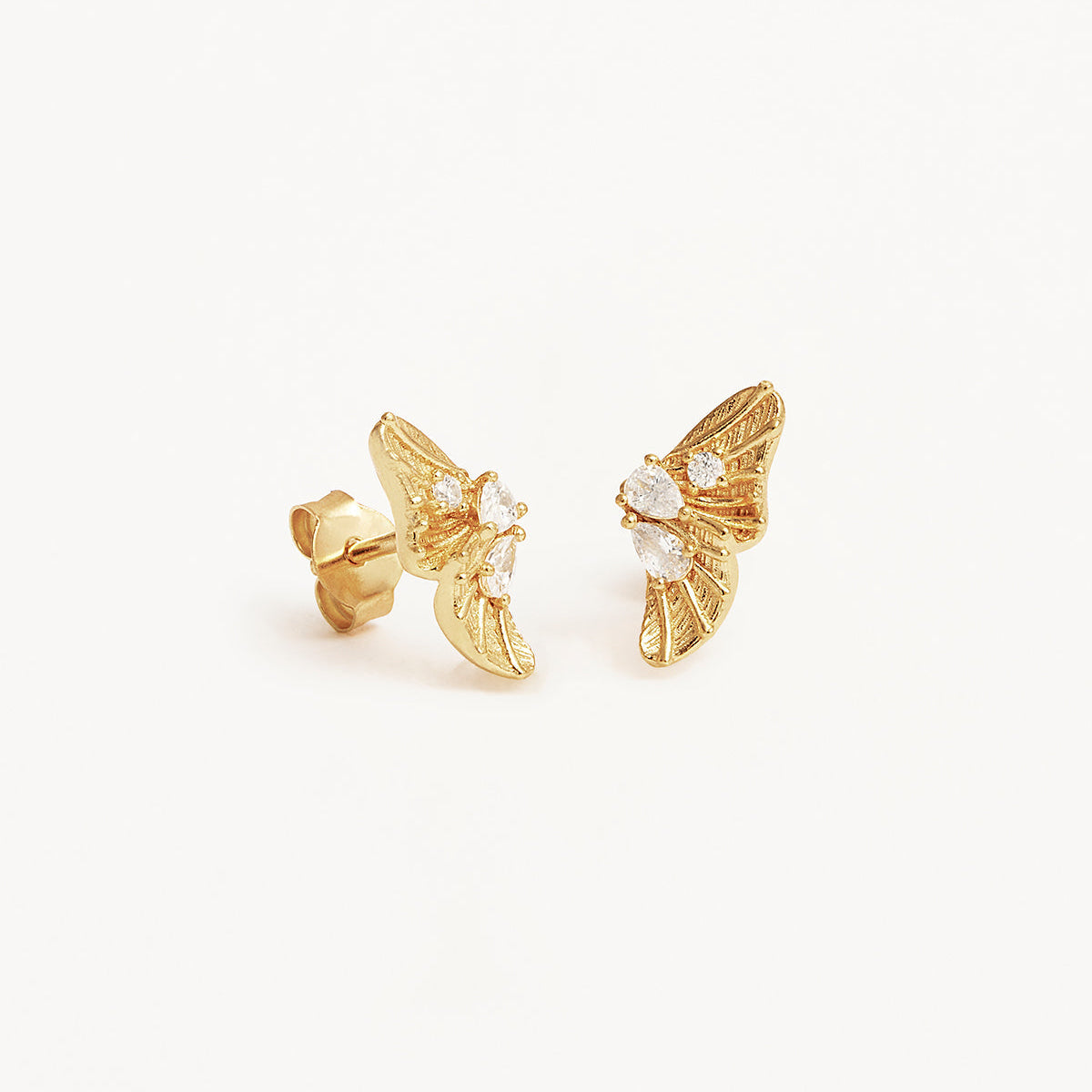 By Charlotte Ocean Whisper Stud Earrings, Gold