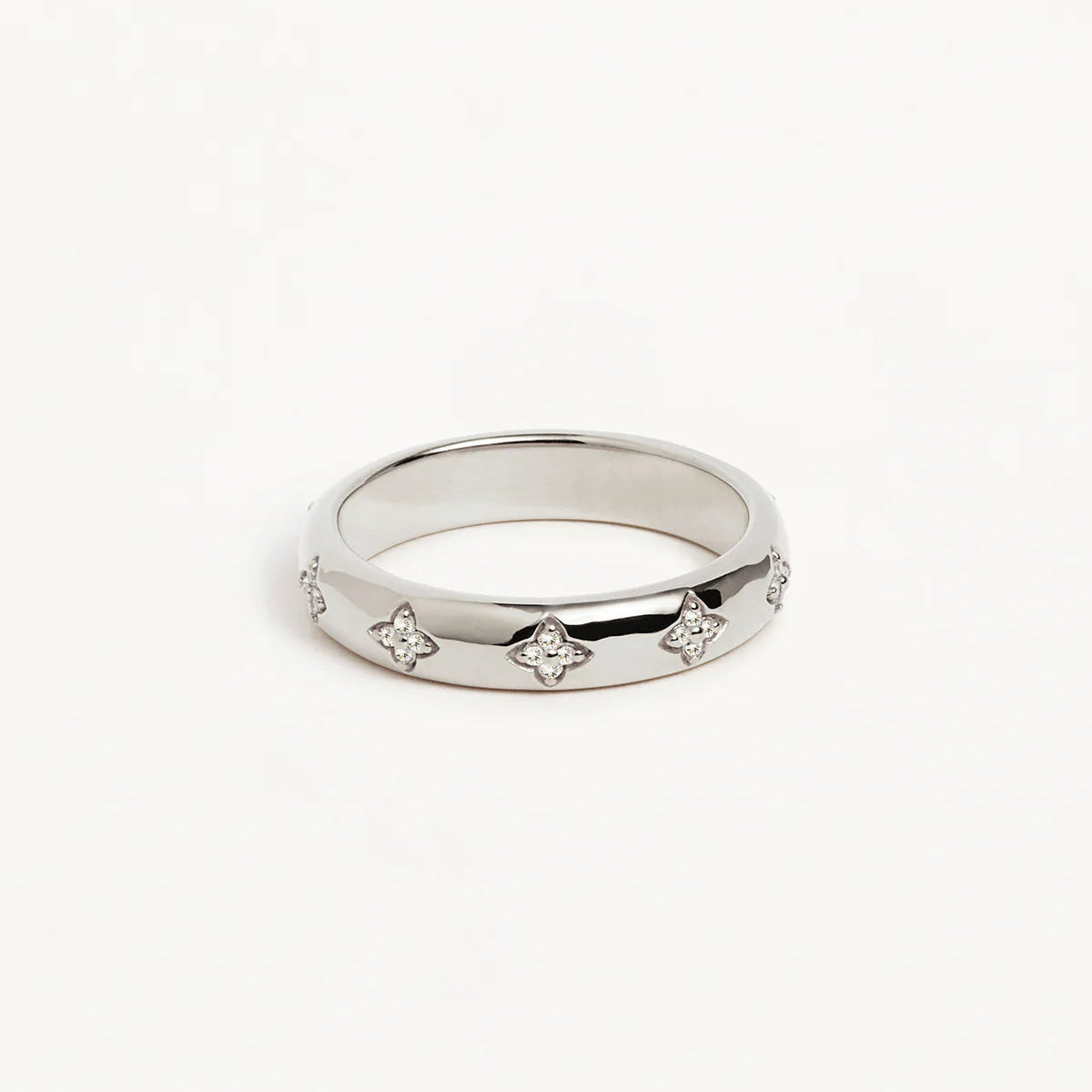 By Charlotte Bloom With You Lotus Ring, Silver