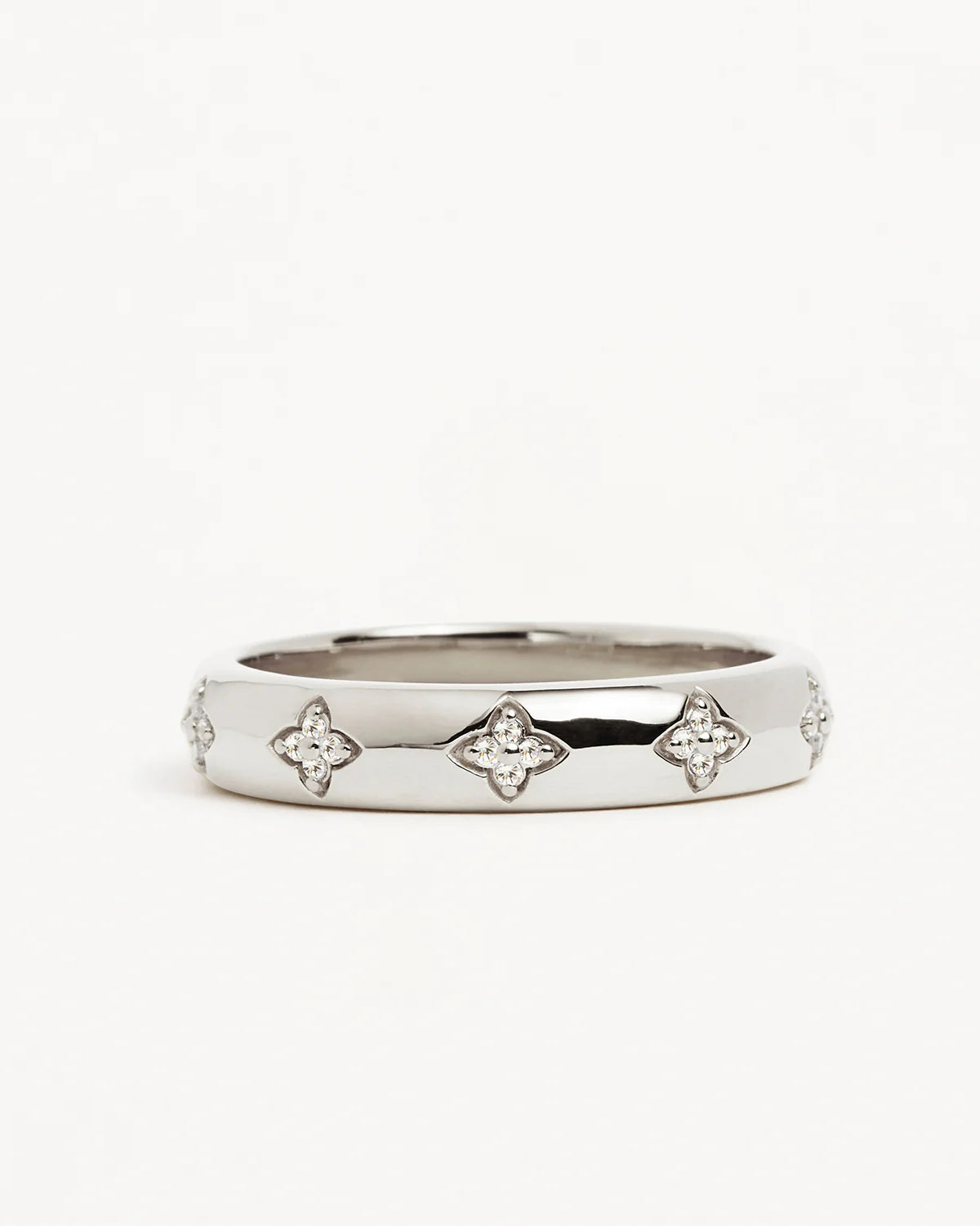 By Charlotte Bloom With You Lotus Ring, Silver