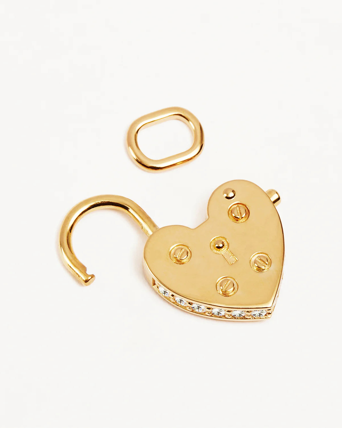 By Charlotte Love Unlocked Padlock Pendant, Gold