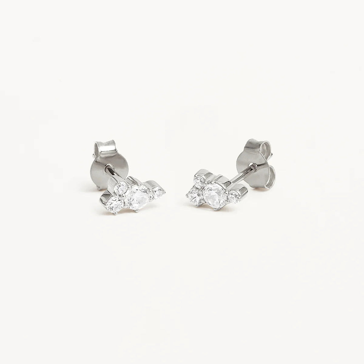 By Charlotte Mist Stud Earrings, Silver