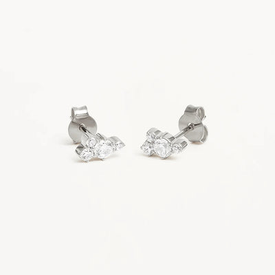 By Charlotte Mist Stud Earrings, Silver