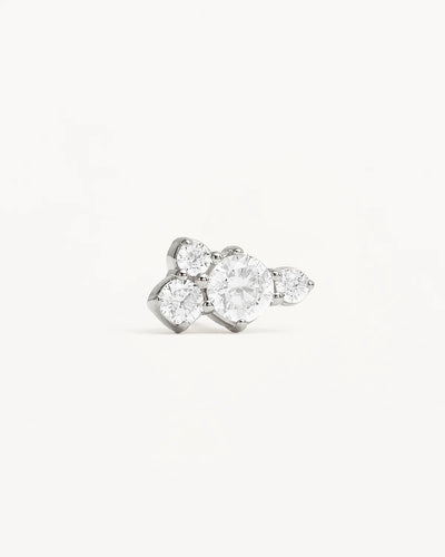 By Charlotte Mist Stud Earrings, Silver