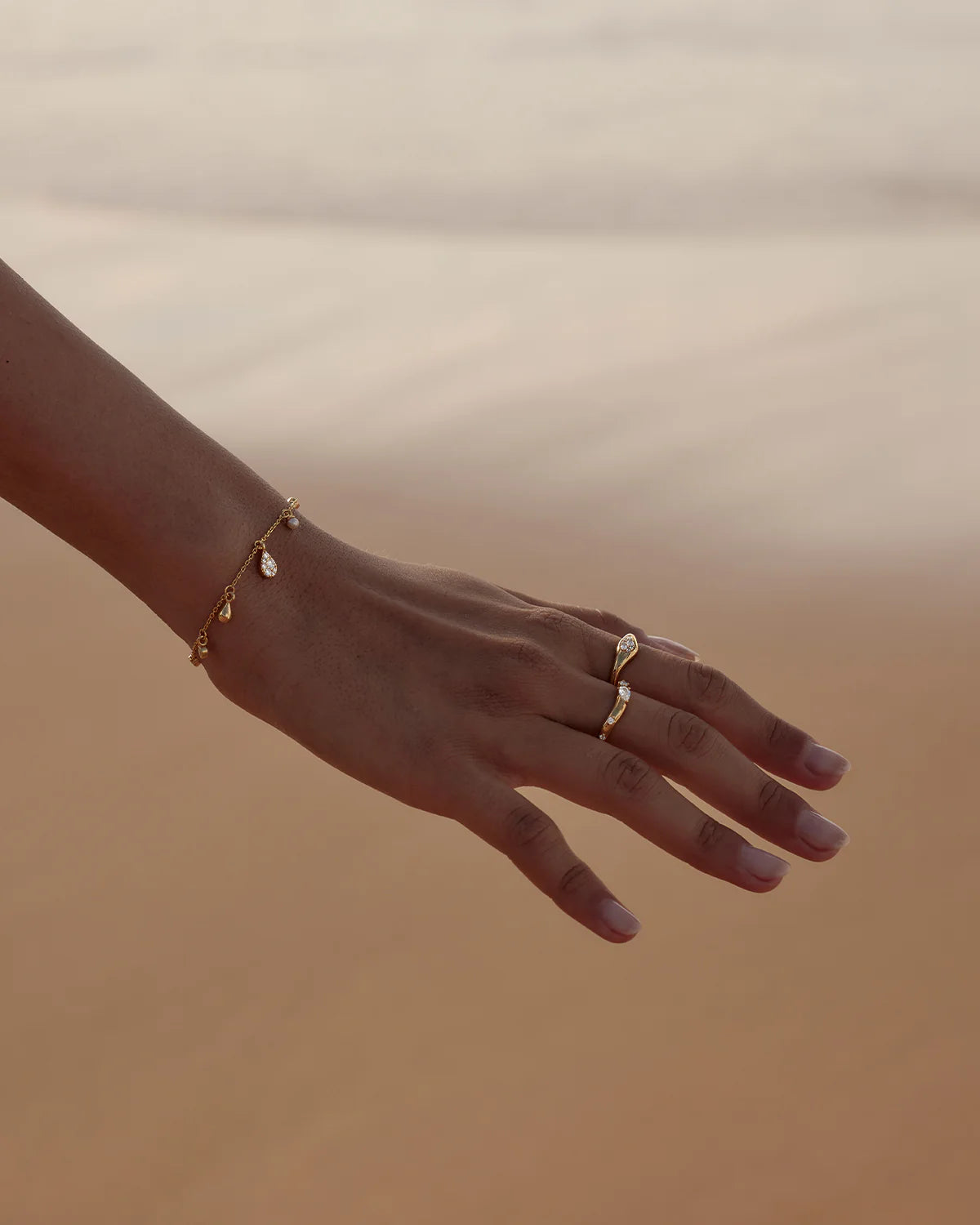 By Charlotte Ocean Mist Bracelet, Gold