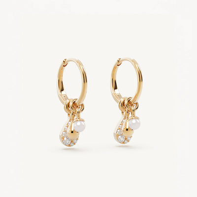 By Charlotte Ocean Mist Hoops, Gold