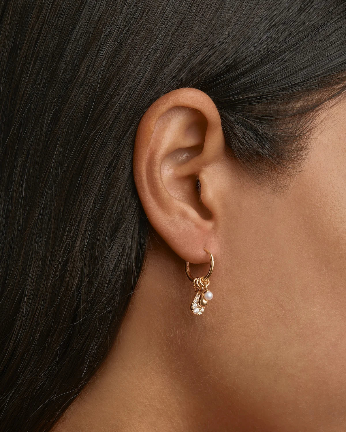 By Charlotte Ocean Mist Hoops, Gold