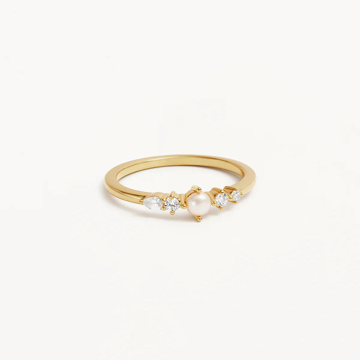 By Charlotte Sea Foam Ring, Gold