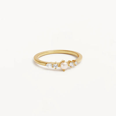 By Charlotte Sea Foam Ring, Gold