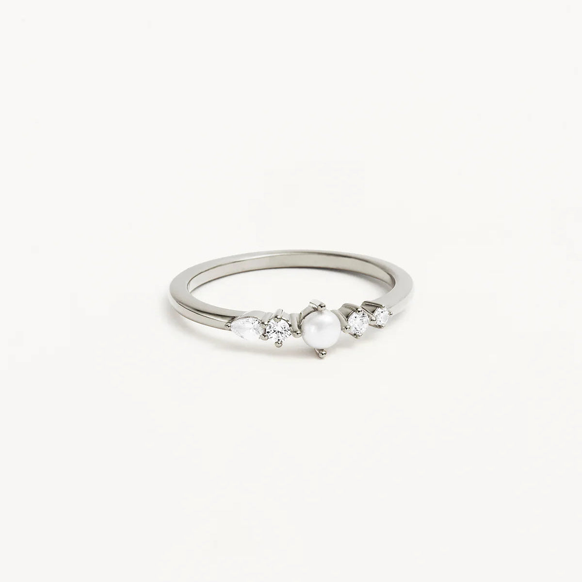 By Charlotte Sea Foam Ring, Silver