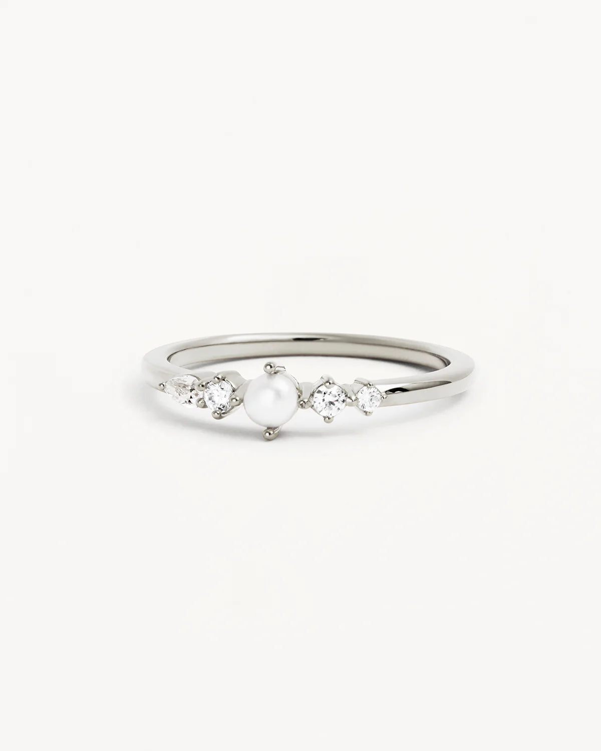 By Charlotte Sea Foam Ring, Silver