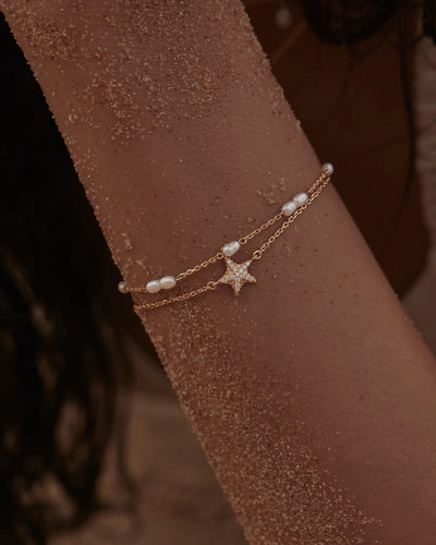 By Charlotte Serene Dreams Pearl Bracelet, Gold