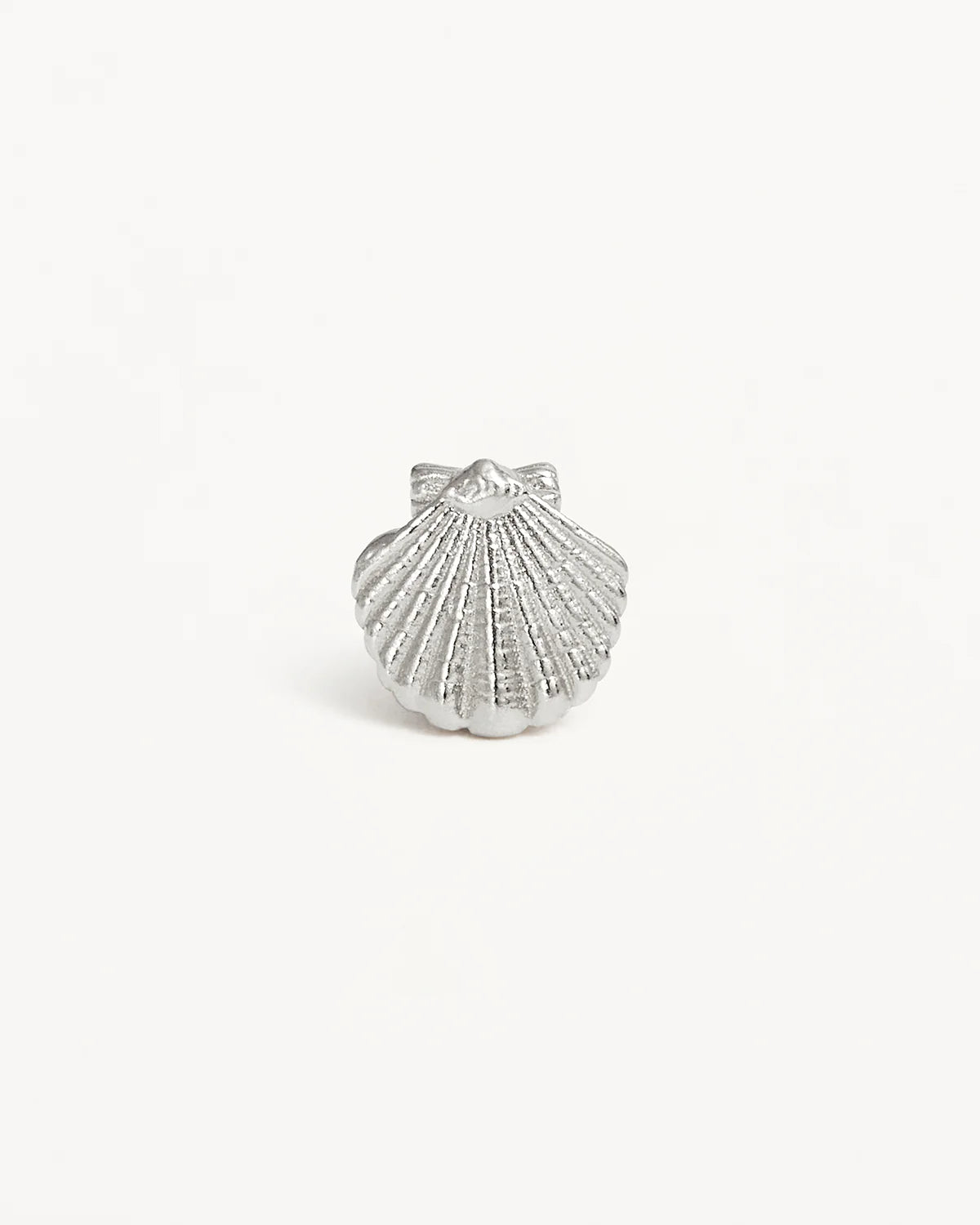 By Charlotte By the Shore Shell Stud Earrings, Silver