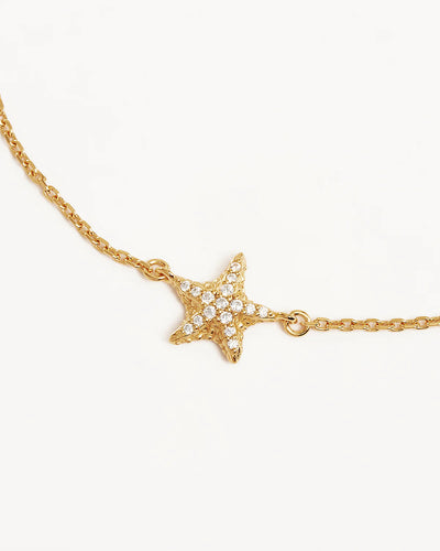 By Charlotte By the Sea Starfish Bracelet, Gold