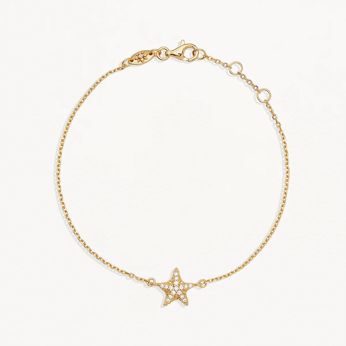 By Charlotte By the Sea Starfish Bracelet, Gold