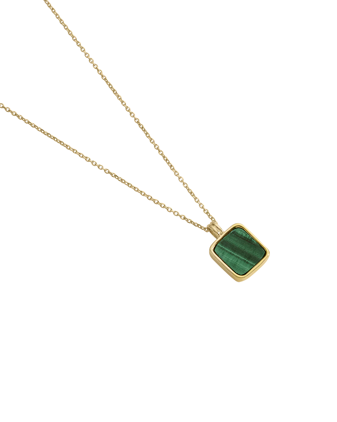 Kirstin Ash Malachite Pendant Necklace, Gold