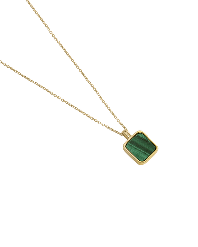 Kirstin Ash Malachite Pendant Necklace, Gold