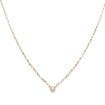 Kirstin Ash 9k Gold Petite Diamond Necklace