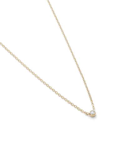 Kirstin Ash 9k Gold Petite Diamond Necklace