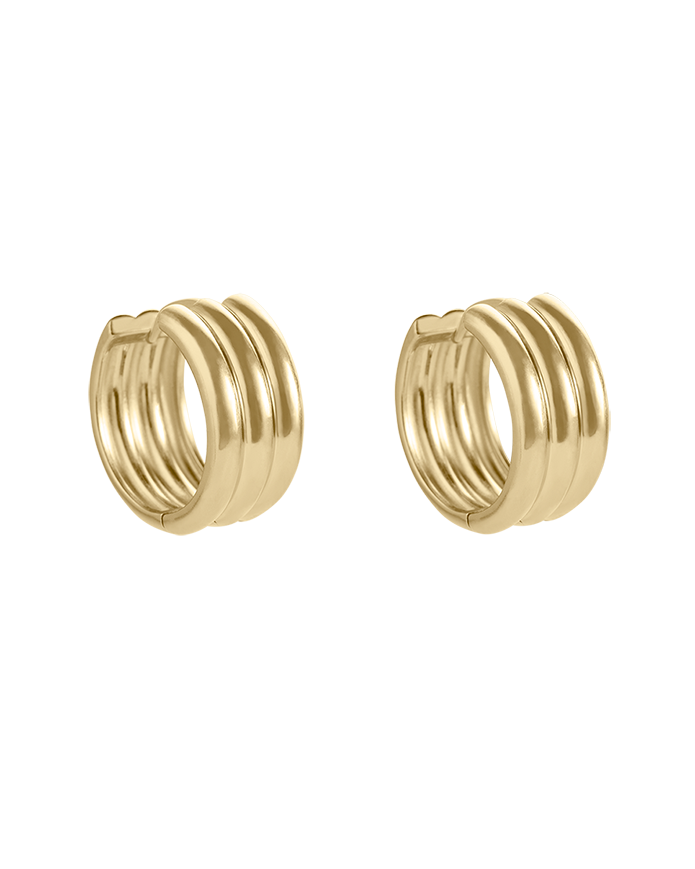 Kirstin Ash Steadfast Hoops, Gold