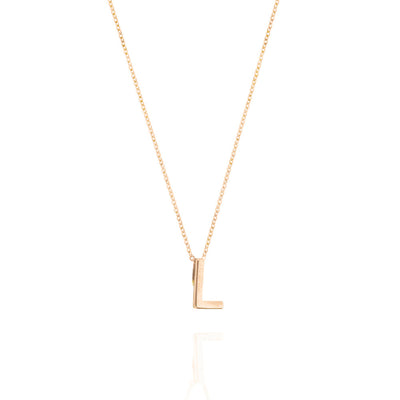 Linda Tahija Letter Necklace, Gold (A-Z)