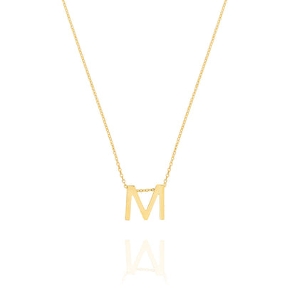 Linda Tahija Letter Necklace, Gold (A-Z)