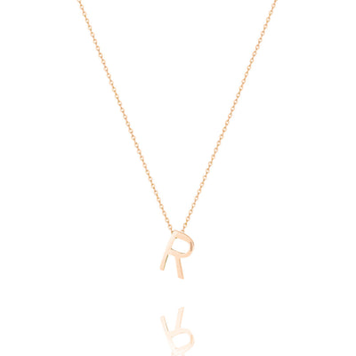 Linda Tahija Letter Necklace, Silver (A-Z)