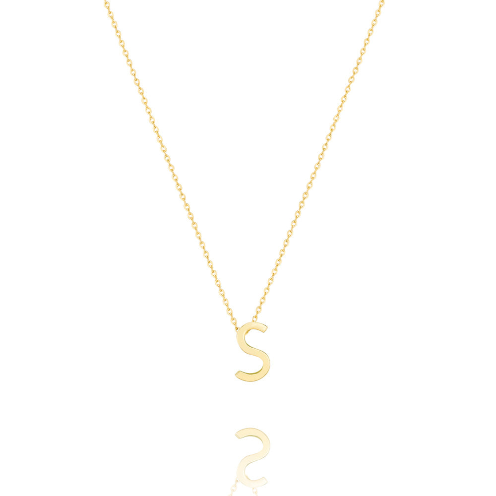 Linda Tahija Letter Necklace, Gold (A-Z)