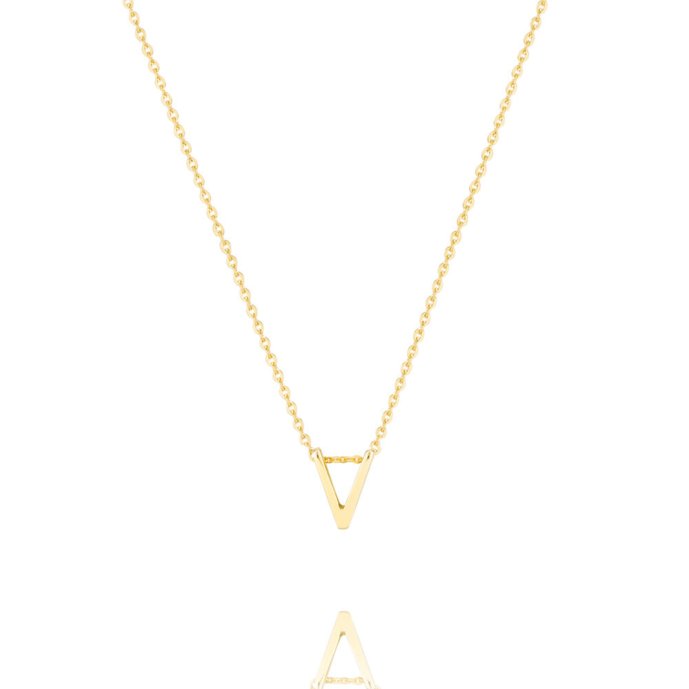 Linda Tahija Letter Necklace, Gold (A-Z)