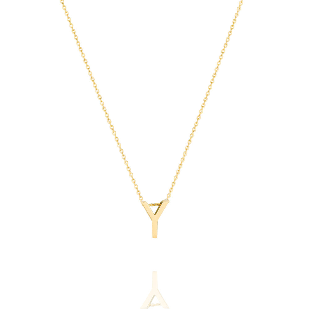 Linda Tahija Letter Necklace, Gold (A-Z)