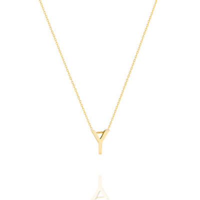 Linda Tahija Letter Necklace, Gold (A-Z)