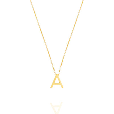 Linda Tahija Letter Necklace, Gold (A-Z)