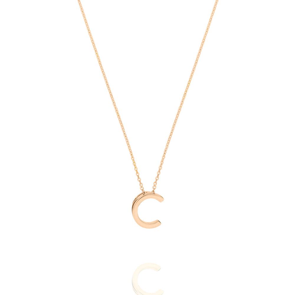 Linda Tahija Letter Necklace, Gold (A-Z)