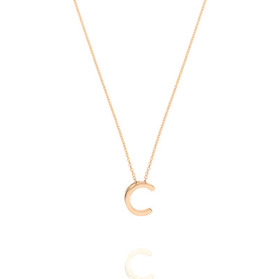 Linda Tahija Letter Necklace, Gold (A-Z)