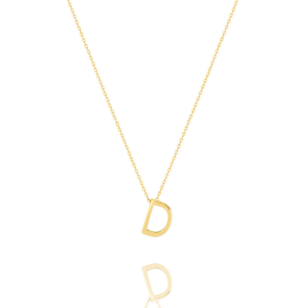 Linda Tahija Letter Necklace, Gold (A-Z)