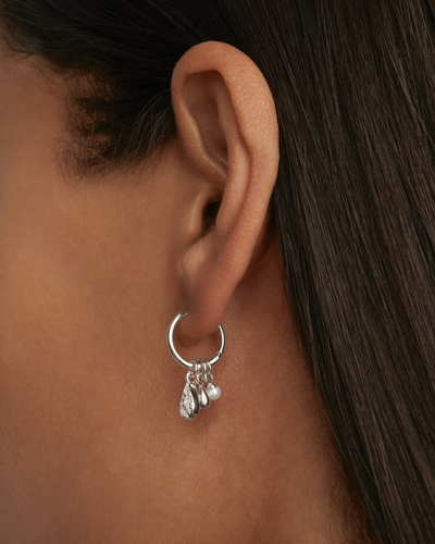 By Charlotte Ocean Mist Hoops, Silver