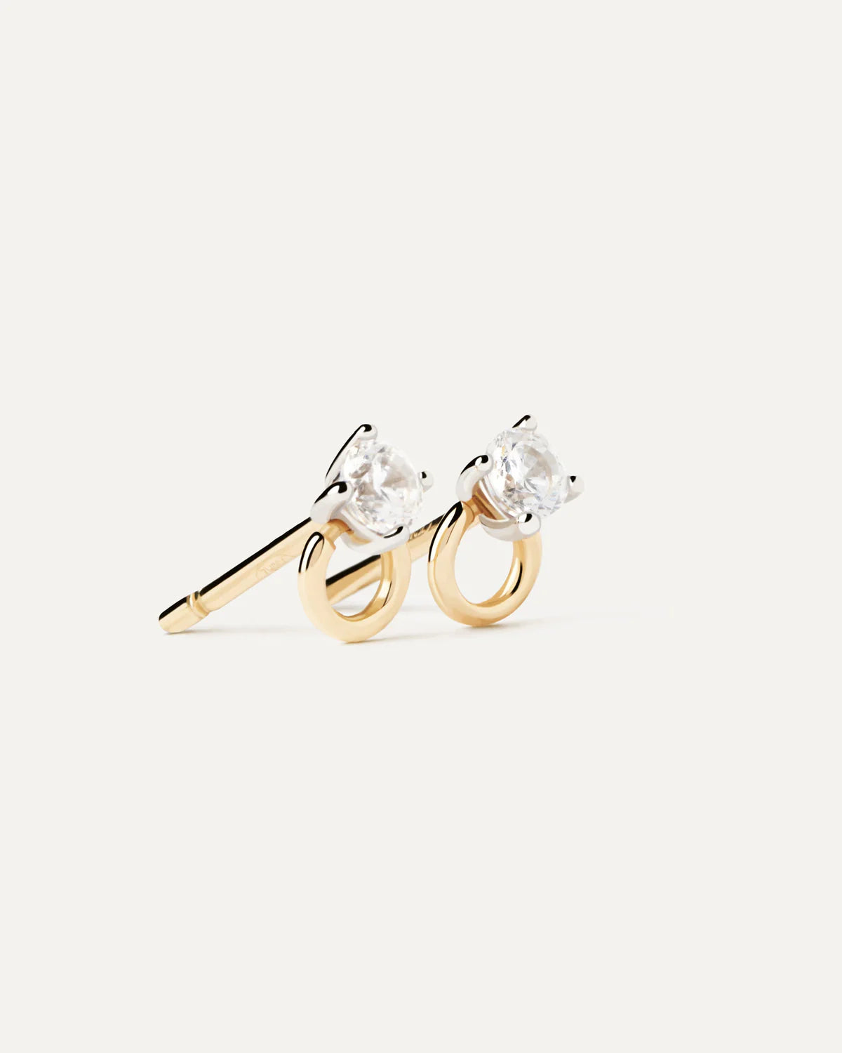 PD Paola Fine 18k Gold Diamond Ari Stud Earrings