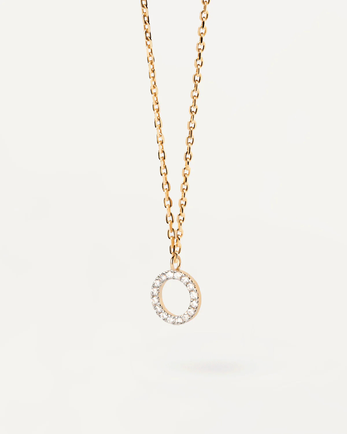 PD Paola Fine 18k Gold Diamond Circle Necklace