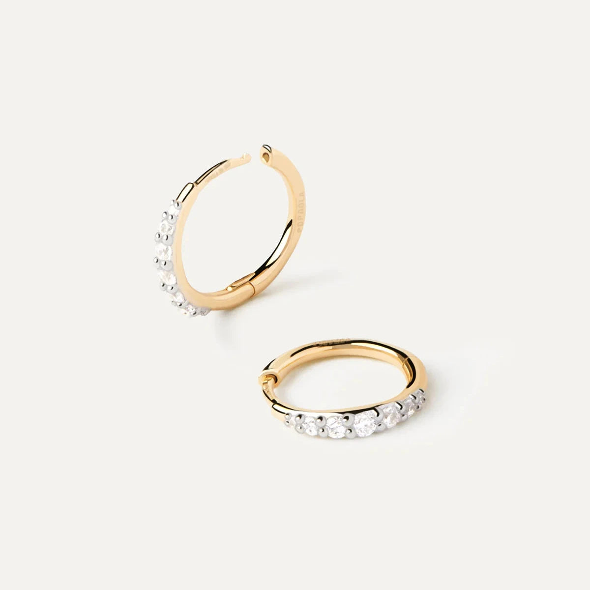 PD Paola Fine 18k Gold Diamond Estella Mini Hoops