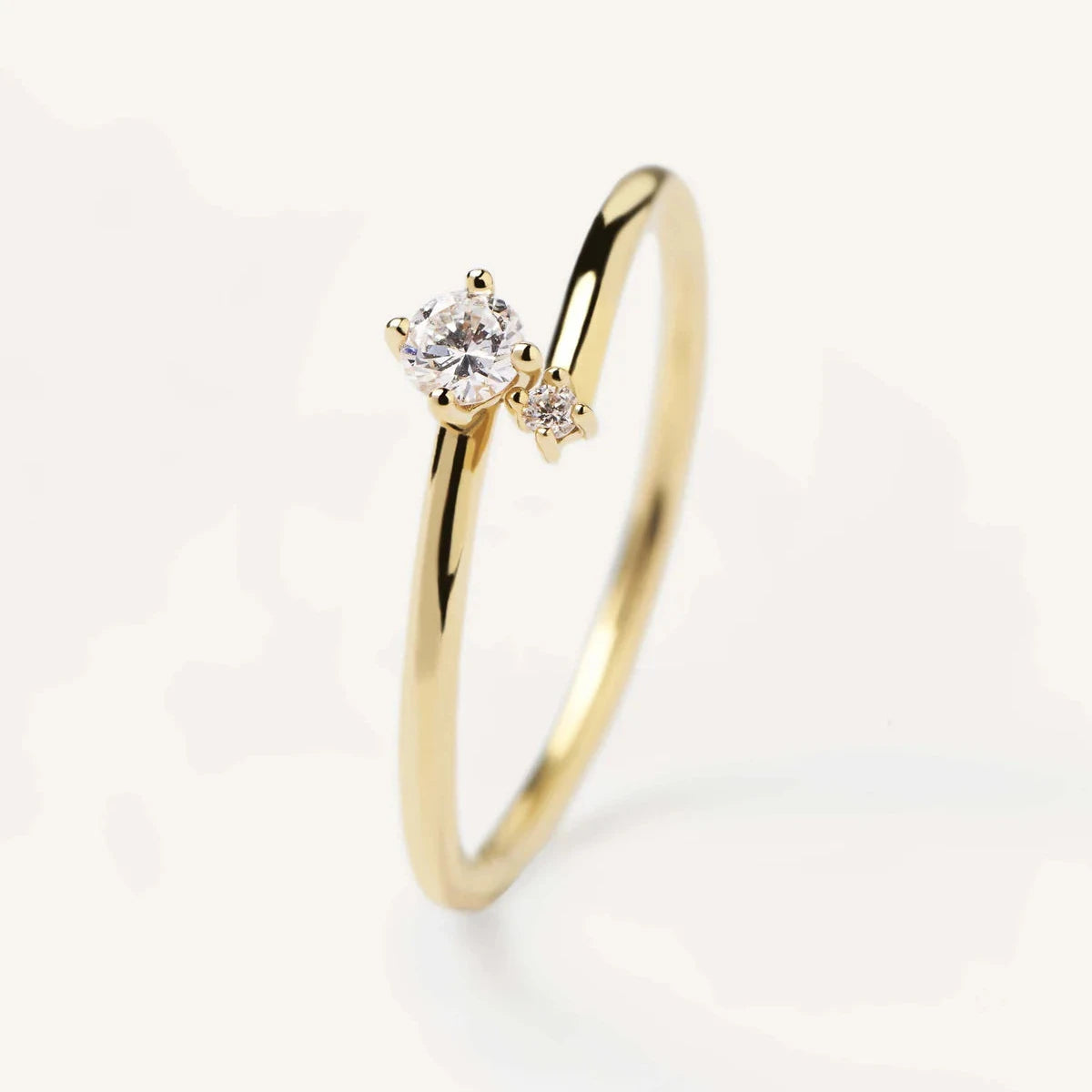 PD Paola Fine 18k Gold Diamond Duo Ring