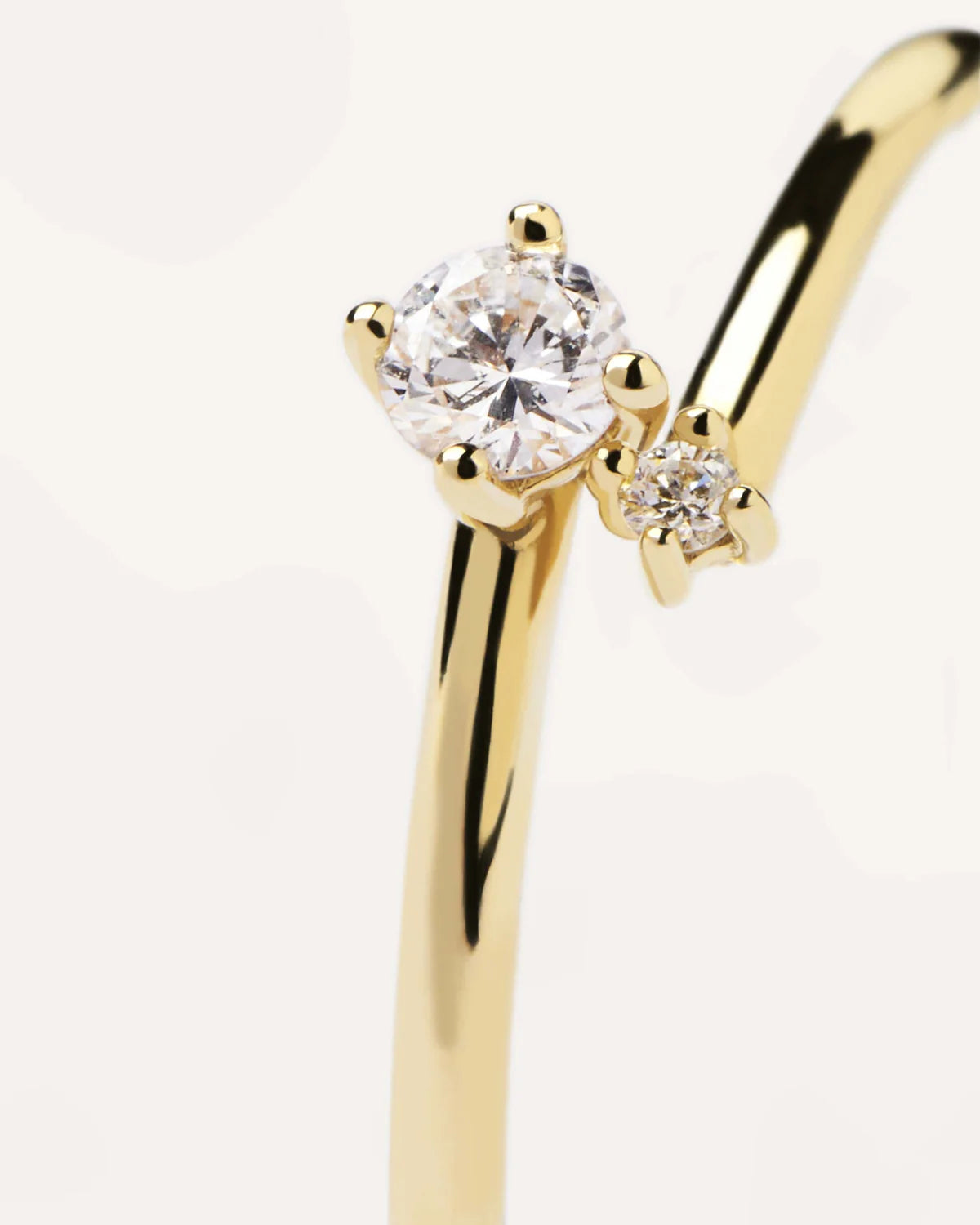 PD Paola Fine 18k Gold Diamond Duo Ring