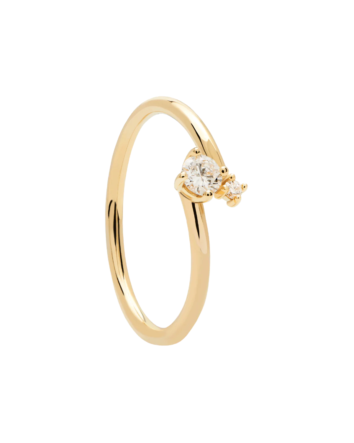 PD Paola Fine 18k Gold Diamond Duo Ring