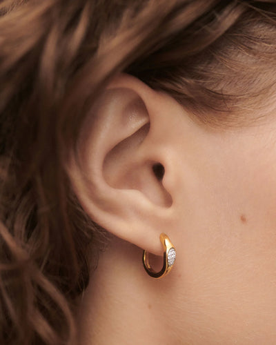 PD Paola Onda Hoop Earrings, Gold