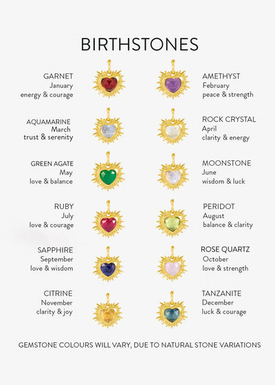 Rachel Jackson Electric Love November Birthstone Heart Necklace, Gold